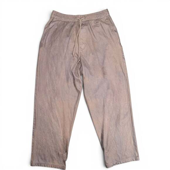 Zara Pants - Zara Brown Soft Touch Wide Leg Drawstring Trousers Size M